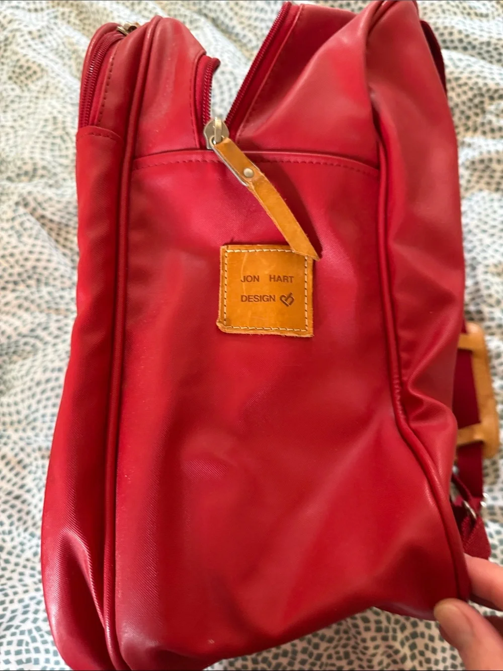 Jon Hart Large Red Backpack